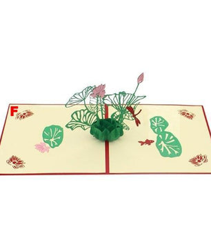 Thank You Cards Postcard with Envelopes 3D pop up Paper Laser Cut Birthday greeting card Valentines Day gift - Lusy Store
