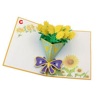 Thank You Cards Postcard with Envelopes 3D pop up Paper Laser Cut Birthday greeting card Valentines Day gift - Lusy Store