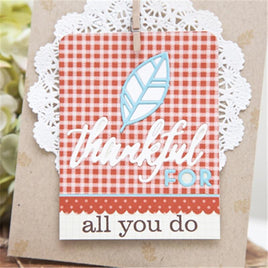 Thankful Dies Metal Cutting Dies New for Scrapbooking Album Embossing Crafts - Lusy Store