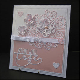 Thanks Flowers Metal Cutting Dies for Scrapbooking Embossing DIY Album Craft - Lusy Store