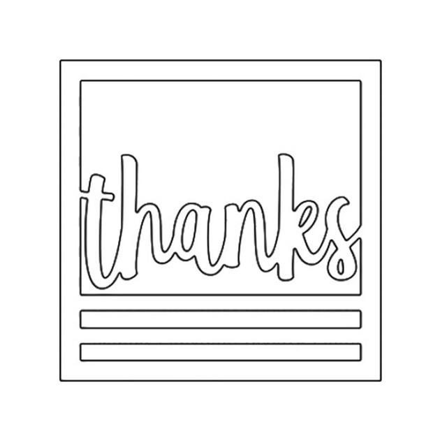Thanks Frame Dies Metal Cutting Dies for Scrapbooking Photo DIY Embossing - Lusy Store