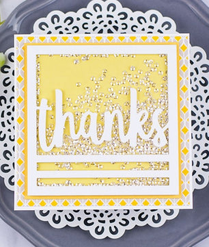 Thanks Frame Dies Metal Cutting Dies for Scrapbooking Photo DIY Embossing - Lusy Store