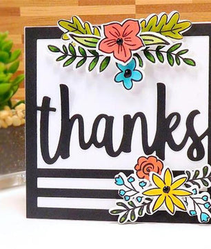 Thanks Frame Dies Metal Cutting Dies for Scrapbooking Photo DIY Embossing - Lusy Store