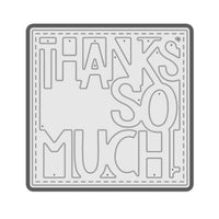 Thanks So Much Greetings Die New Metal Cutting Dies Stencil - Lusy Store