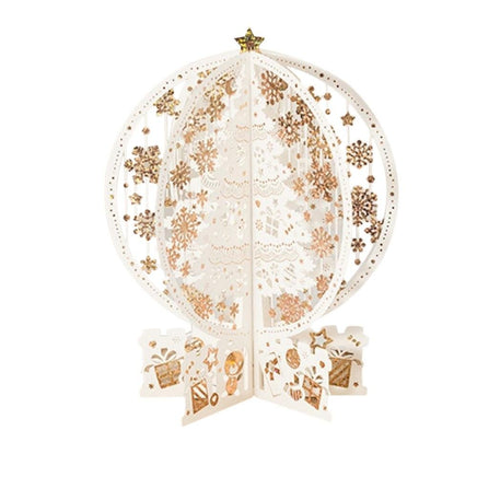 Thanks To the Girlfriend Bronzing Paper Hollow Christmas Crystal Ball Card - Lusy Store