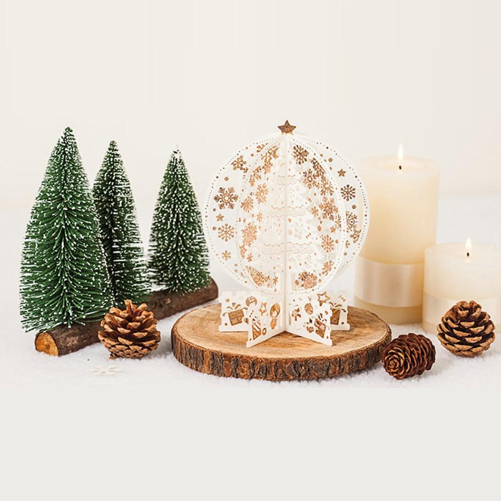 Thanks To the Girlfriend Bronzing Paper Hollow Christmas Crystal Ball Card - Lusy Store