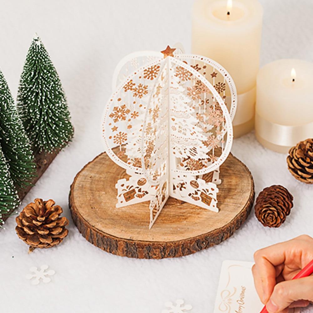 Thanks To the Girlfriend Bronzing Paper Hollow Christmas Crystal Ball Card - Lusy Store