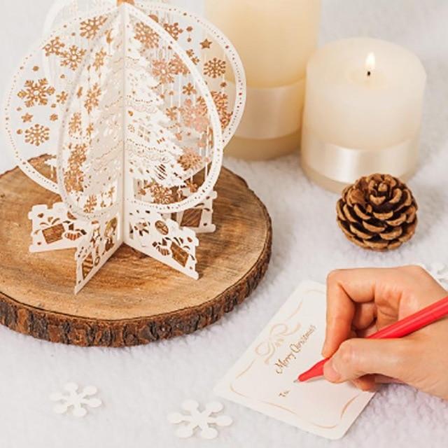 Thanks To the Girlfriend Bronzing Paper Hollow Christmas Crystal Ball Card - Lusy Store