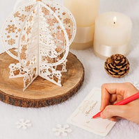 Thanks To the Girlfriend Bronzing Paper Hollow Christmas Crystal Ball Card - Lusy Store