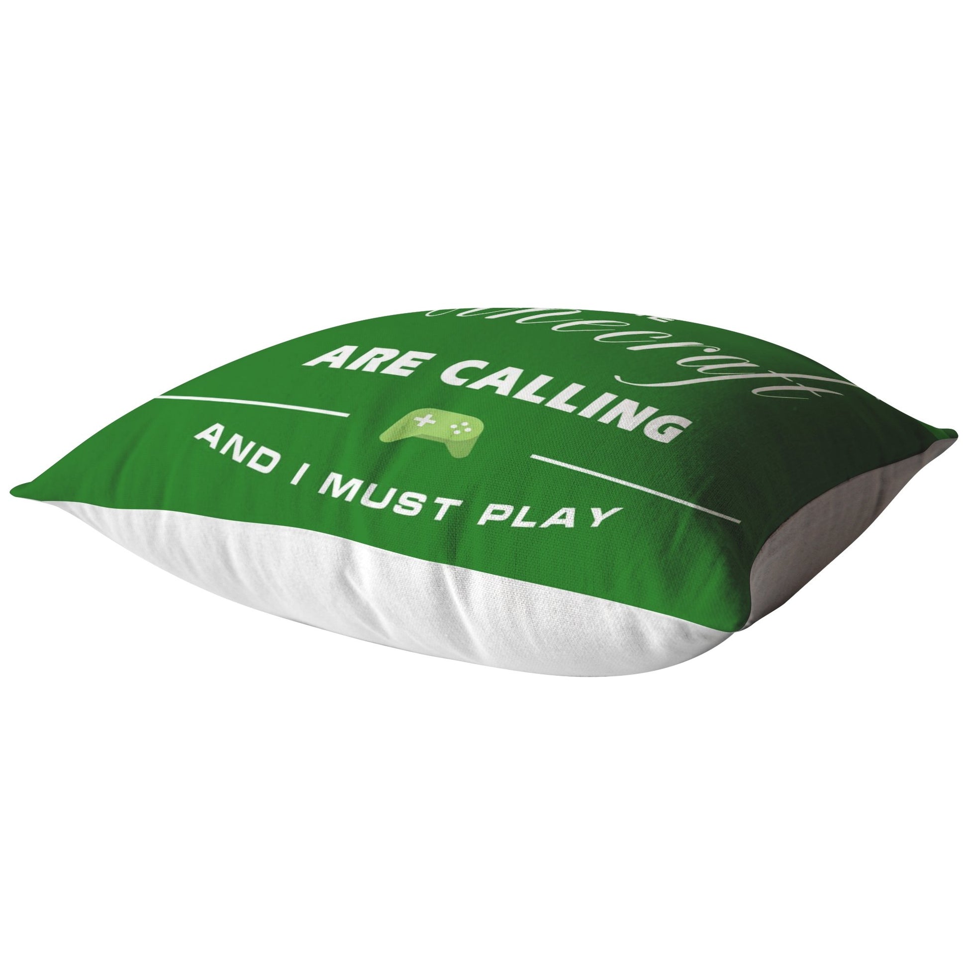 The Minecraft Are Calling Soft Pillow Larger Size Green Color - Lusy Store