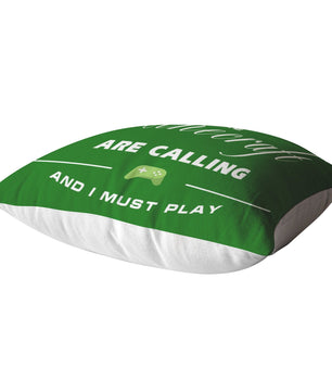 The Minecraft Are Calling Soft Pillow Larger Size Green Color - Lusy Store