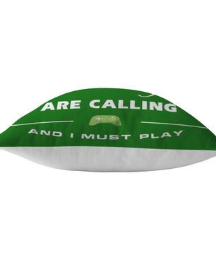 The Minecraft Are Calling Soft Pillow Larger Size Green Color - Lusy Store