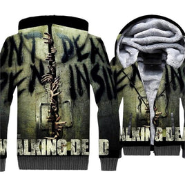 The Walking Dead Hip Hip 3D Hoodies Men Autumn Winter Thick Warm Fleece Jackets - Lusy Store