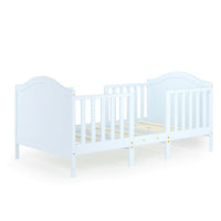 Toddler Bed 2-in-1 Convertible Wooden Bedroom Furniture Guardrails F371 - Lusy Store