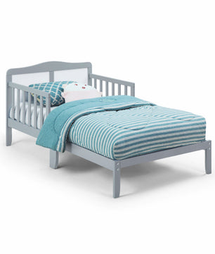 Toddler Bed Birdie Twin Light Gray Natural Solid Wood F376 - Lusy Store