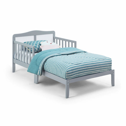 Toddler Bed Birdie Twin Light Gray Natural Solid Wood F376 - Lusy Store