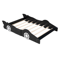 Toddler Bed Football Design Twin Size Faux Leather Upholstered Platform Bed Frame F373 - Lusy Store