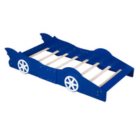 Toddler Bed Football Design Twin Size Faux Leather Upholstered Platform Bed Frame F373 - Lusy Store