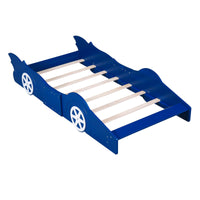 Toddler Bed Football Design Twin Size Faux Leather Upholstered Platform Bed Frame F373 - Lusy Store