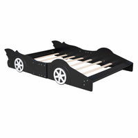 Toddler Bed Football Design Twin Size Faux Leather Upholstered Platform Bed Frame F373 - Lusy Store