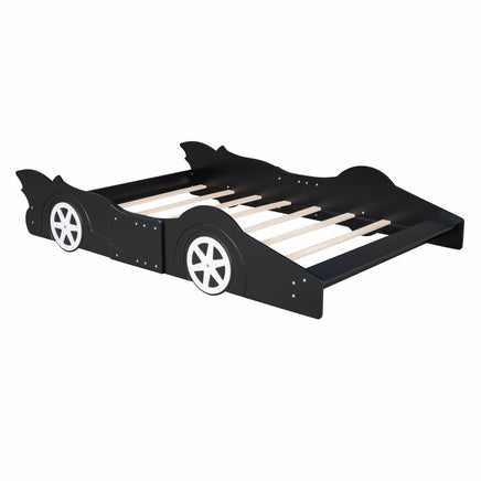 Toddler Bed Football Design Twin Size Faux Leather Upholstered Platform Bed Frame F373 - Lusy Store