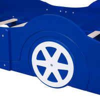 Toddler Bed Football Design Twin Size Faux Leather Upholstered Platform Bed Frame F373 - Lusy Store