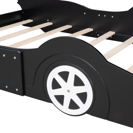 Toddler Bed Football Design Twin Size Faux Leather Upholstered Platform Bed Frame F373 - Lusy Store