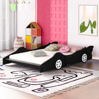 Toddler Bed Football Design Twin Size Faux Leather Upholstered Platform Bed Frame F373 - Lusy Store