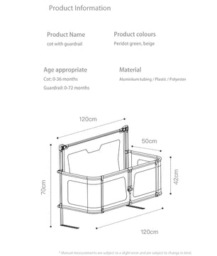 Toddler Bed Simple and Lightweight Comfortable Bed Safety Protection Easy To Install F369 - Lusy Store