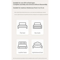 Toddler Bed Simple and Lightweight Comfortable Bed Safety Protection Easy To Install F369 - Lusy Store