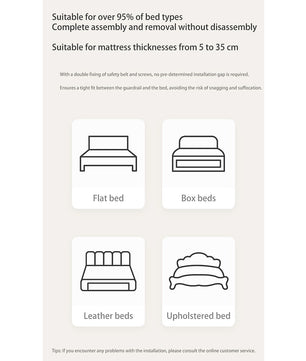 Toddler Bed Simple and Lightweight Comfortable Bed Safety Protection Easy To Install F369 - Lusy Store