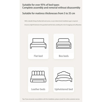 Toddler Bed Simple and Lightweight Comfortable Bed Safety Protection Easy To Install F369 - Lusy Store