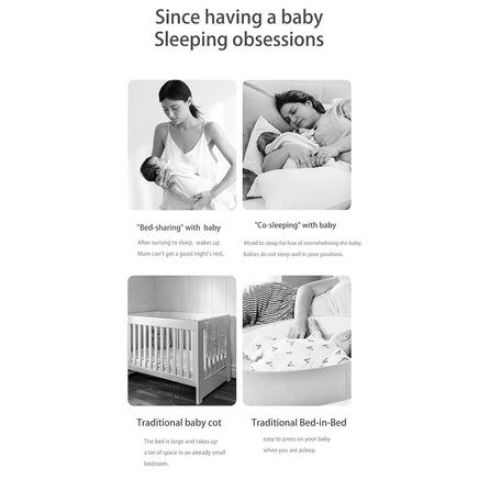 Toddler Bed Simple and Lightweight Comfortable Bed Safety Protection Easy To Install F369 - Lusy Store
