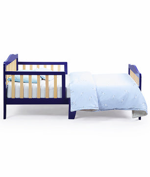 Toddler Bed Twin Bed Blue Solid Wood USA Bed F374 - Lusy Store