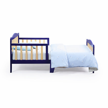 Toddler Bed Twin Bed Blue Solid Wood USA Bed F374 - Lusy Store