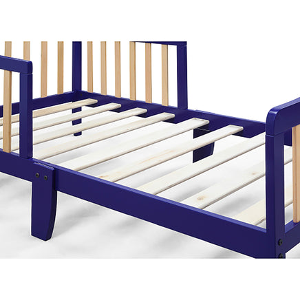 Toddler Bed Twin Bed Blue Solid Wood USA Bed F374 - Lusy Store