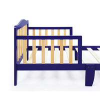 Toddler Bed Twin Bed Blue Solid Wood USA Bed F374 - Lusy Store