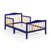 Toddler Bed Twin Bed Blue Solid Wood USA Bed F374 - Lusy Store