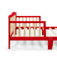 Toddler Bed Twin Coral Natural Solid Wood F375 - Lusy Store