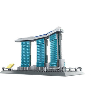 Tower Blocks Wange City Model Building Blocks Construction Toys - Lusy Store