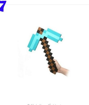 Toy Espada Diamante Minecraft Foam Sword & Picareta Action Figure Brinquedos - Lusy Store