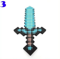 Toy Espada Diamante Minecraft Foam Sword & Picareta Action Figure Brinquedos - Lusy Store