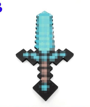 Toy Espada Diamante Minecraft Foam Sword & Picareta Action Figure Brinquedos - Lusy Store