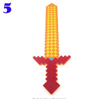 Toy Espada Diamante Minecraft Foam Sword & Picareta Action Figure Brinquedos - Lusy Store
