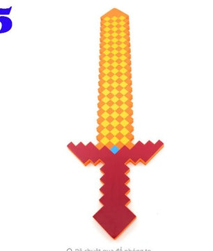 Toy Espada Diamante Minecraft Foam Sword & Picareta Action Figure Brinquedos - Lusy Store