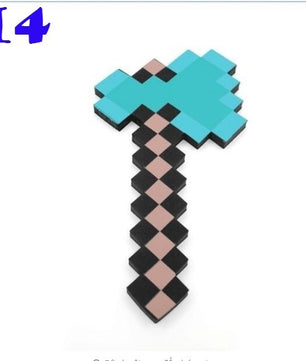 Toy Espada Diamante Minecraft Foam Sword & Picareta Action Figure Brinquedos - Lusy Store