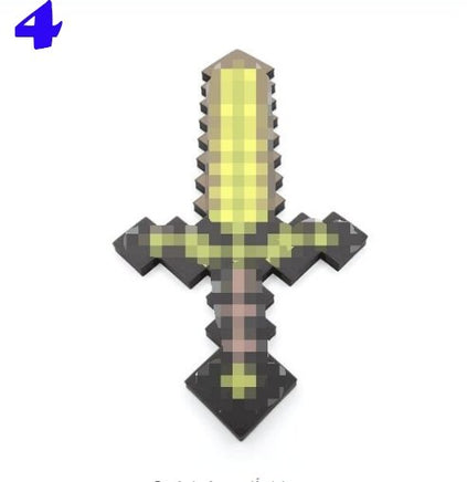 Toy Espada Diamante Minecraft Foam Sword & Picareta Action Figure Brinquedos - Lusy Store