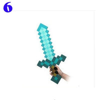 Toy Espada Diamante Minecraft Foam Sword & Picareta Action Figure Brinquedos - Lusy Store