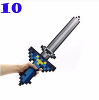 Toy Espada Diamante Minecraft Foam Sword & Picareta Action Figure Brinquedos - Lusy Store