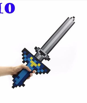 Toy Espada Diamante Minecraft Foam Sword & Picareta Action Figure Brinquedos - Lusy Store